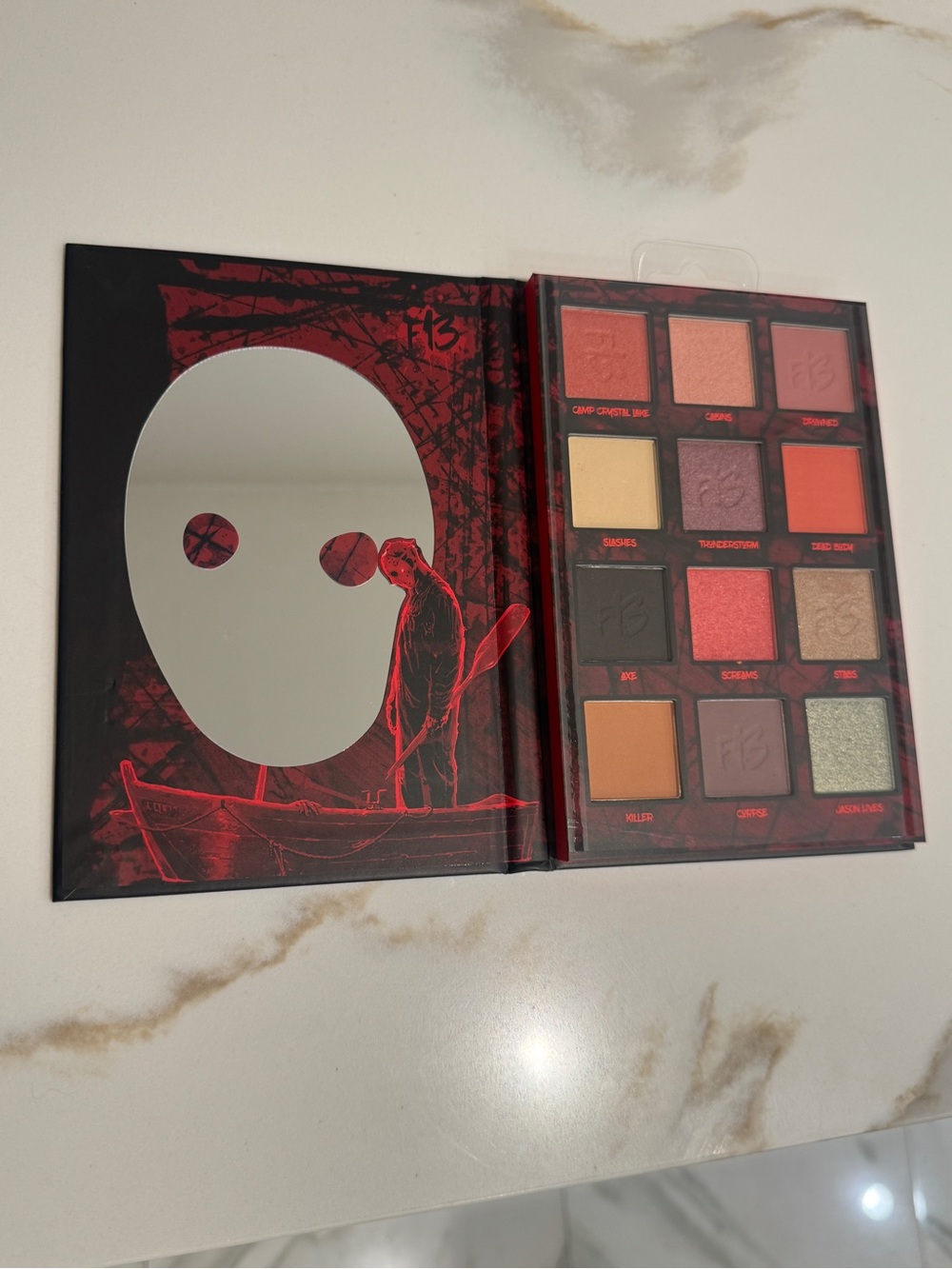 Friday the 13the makeup eyeshadow palette